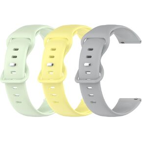 3 Pack Watch Bands Compatible With Cubitt Jr Smart Watch Fitness Tracker for Kids and Teens,Soft Silicone Adjustable Wristband Strap for Cubitt Jr Smart Watch Kid's Accessories