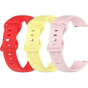 3 Pack Watch Bands Compatible With Cubitt Jr Smart Watch Fitness Tracker for Kids and Teens,Soft Silicone Adjustable Wristband Strap for Cubitt Jr Smart Watch Kid's Accessories