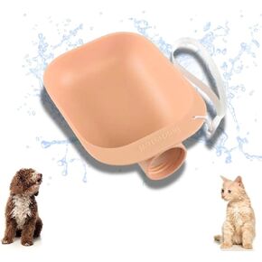 Water Bottle Attachment for Dogs and Cats | Travel Friendly | Leak-Proof | Portable | Detachable | Dishwasher-Safe | Pet-Safe | Easy-Clean (Gray, Standard)