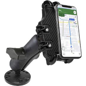 AceTaken Drill-Down Dash-Board Phone Mount Holder Compatible with Samsung Galaxy S24 S23 S22 and iPhone 15 pro Max 14 13 12 11 Cell-Phones (5.5'' Length)