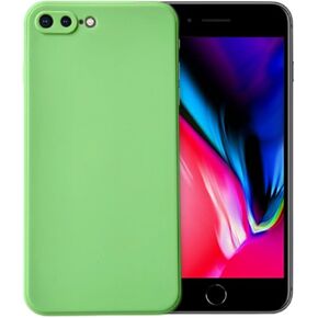 Compatible with iPhone 7 Plus or iPhone 8 Plus Soft Liquid Silicone Gel Cell Phone Mobile Basic Back Case Cover (Beige)