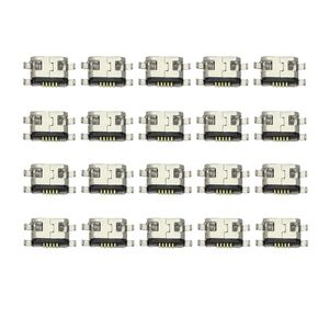 Micro USB Type B Female Socket 180 Degree 5-Pin SMD SMT Jack Connector - (20 Pcs)