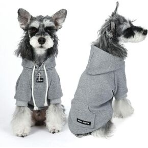 PINA Dog Hoodie,Dog Sweatshirt with Pocket, Dog Clothes with Hat Soft & Warm, All Weather Coat for Small Medium Large Dogs