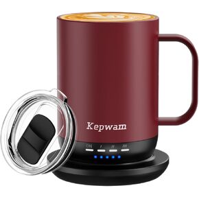 Self Heating Coffee Mug 16oz, Smart Temperature Control Coffee Mug, Hot Up to 149℉ with 180 Min Battery Life - Touch & App Controlled Coffee Mug, Birthday Gifts for Women and Men