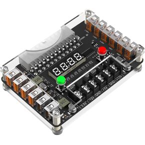 New Version ATX Power Supply Breakout Board and Acrylic Case Kit with 3.3V, 5V, 12V,-12V Output Voltage and 12 Ports USB, 3A Maximum Output