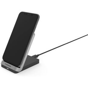لوحة شحن لاسلكية سريعة PureGear 10W مع مسند، حامل شحن لاسلكي معتمد من Qi لأجهزة iPhone 11، 11 Pro، 11 Pro Max، SE،Xs Max، XR،XS، Galaxy S22، S21، S20، S10، S9 والمزيد من الأجهزة التي تدعم Qi in Kuwait