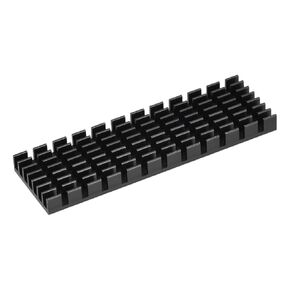 MECCANIXITY M.2 2280 nvme SSD Heatsink Cooler with Thermal Pad Alloy Aluminum Cooling Sink for PC, 70x22x6mm, Black