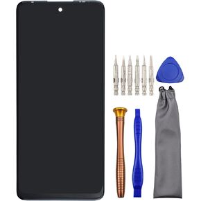 Replacement Screen LCD Display Touch Digitizer Assembly for Motorola Moto G51 5G 6.8" Black with Tool Kit