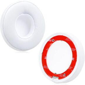 JHZZWJ Earpads Compatible with Beats Solo 2 & Solo 3 Wireless On-Ear Cushion Pads Professional Headphones Ear Pads Cushions Replacement White