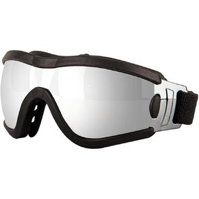 Dog Sunglasses UV Protection for Small Breed Dog,Dog Goggles Adjustable Strap for Travel Skiing/Windproof/Anti-Fog/Dustproof (Black Frame Colored Lens)