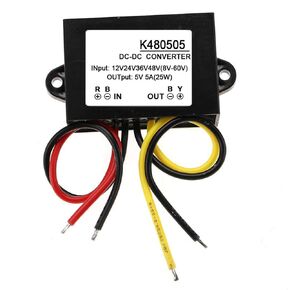 DC Converter, DC DC 8-60V to 5V 5A Converter Step Down Power Module(12V/24V/36V/48V to 5V 5A)