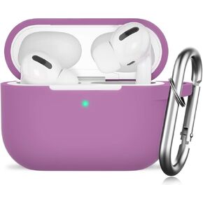 for AirPods Pro(2nd Generation/1st Generation) Case, Protective Silicone Cover with Keychain, Compatible with AirPods Pro 2, Black