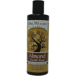 Dr. Woods Pure Almond Liquid Castile Soap with Organic Shea Butter, 8 Ounce