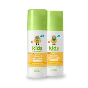 Babyganics SPF 50 Kids Sunscreen Lotion | UVA UVB Protection | Octinoxate & Oxybenzone Free | Water & Sweat Resistant, 6 Fl Oz (Pack of 2)