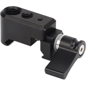 for NATO Clamp to Rosette Mount Adapter for NATO Rail Clamp Aluminum Alloy Camera Cage Extension Quick Release Clamp with 1/4 Inch 3/8 Inch Screw Hole for Vlog Shooting