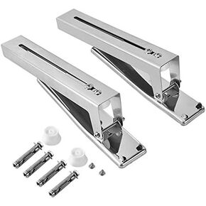 Microwave Wall Mount Bracket, 304 Stainless Steel L Angle Bracket Microwave Support Shelf Bracket Load 77lbs Telescopic Microwa
