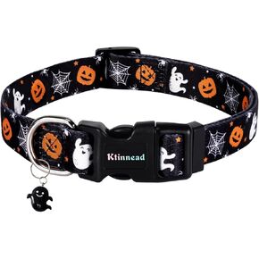 Ktinnead Halloween Dog Collars, November 1st All Saints Dog Collar, Holiday Pet Collar Pet Gift Dog Collar with Cute Pendant for Small,Medium,Large Dogs,Male,Female