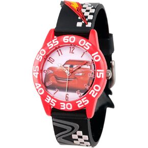 Disney Cars Kids' Plastic Time Teacher Analog Quartz 3D Strap Watch