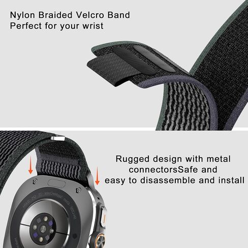 Trail Loop Strap Compatible With Samsung Galaxy Watch Ultra 47mm for Men Women，Adjustable Breathable Nylon Braided Sport Wristband for Galaxy Watch Ultra Bands in Kuwait