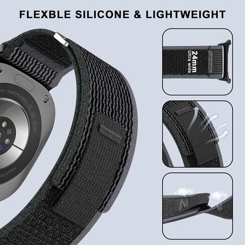 Trail Loop Strap Compatible With Samsung Galaxy Watch Ultra 47mm for Men Women，Adjustable Breathable Nylon Braided Sport Wristband for Galaxy Watch Ultra Bands in Kuwait