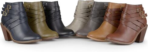 Brinley Co. حذاء نسائي للكاحل متعدد الأشرطة in Kuwait