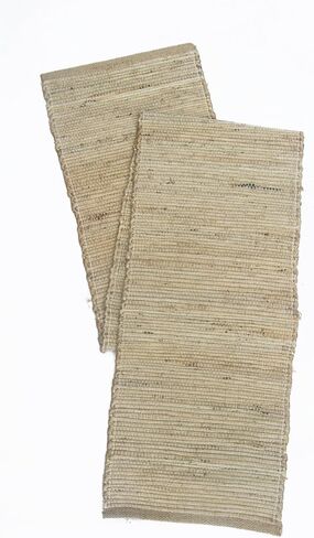 مفرش طاولة مجدول يدويًا من الجوت/القنب الطبيعي الصديق للبيئة من Chardin home، الحجم: 13 بوصة × 72 بوصة in Kuwait