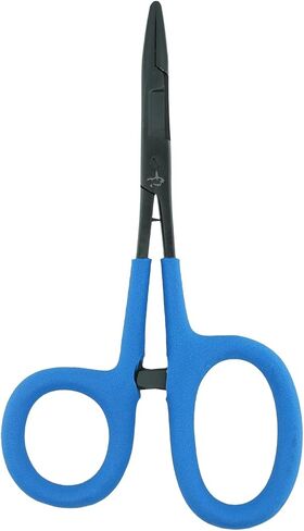 Kingfisher Soft Grip Scissor Clamp Forcept Hemostat for Fly Fishing Hook Removal in Saudi Arabia