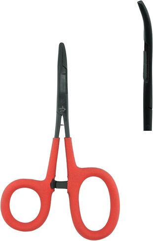Kingfisher Soft Grip Scissor Clamp Forcept Hemostat for Fly Fishing Hook Removal in Saudi Arabia
