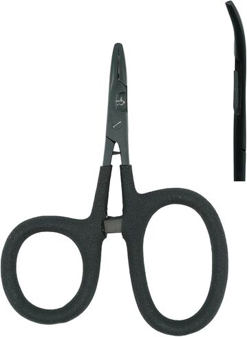 Kingfisher Soft Grip Scissor Clamp Forcept Hemostat for Fly Fishing Hook Removal in Saudi Arabia