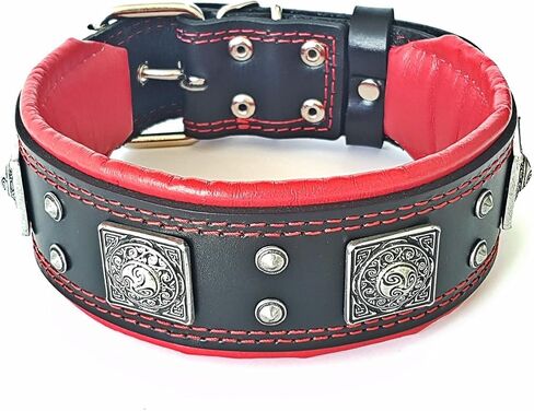 Bestia The Black Eros Collar for Big Dogs. 2.5 inch Wide & Soft Padded in Saudi Arabia