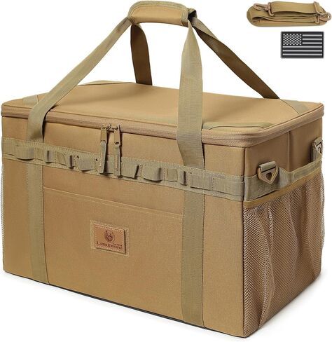 Tactical Camping Storage Bag Utility Tote Bag Camping Kitchen Organizer with Axe Holder & Shoulder Strap in Kuwait