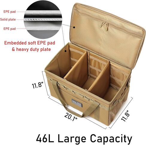Tactical Camping Storage Bag Utility Tote Bag Camping Kitchen Organizer with Axe Holder & Shoulder Strap in Kuwait