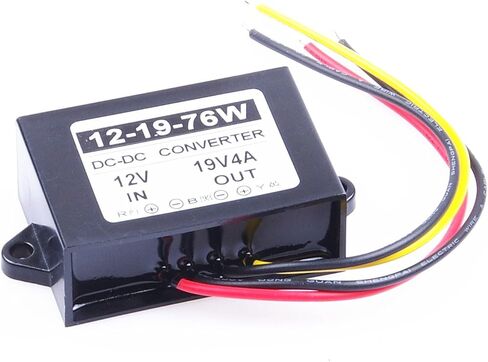 تيار مستمر 12 فولت 10-17 فولت خطوة حتى تيار مستمر 19 فولت 4A 76 واط مانعة لتسرب الماء وحدة التيار الكهربائي محول منظم الداعم in Kuwait