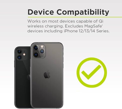 لوحة شحن لاسلكية سريعة PureGear 10W مع مسند، حامل شحن لاسلكي معتمد من Qi لأجهزة iPhone 11، 11 Pro، 11 Pro Max، SE،Xs Max، XR،XS، Galaxy S22، S21، S20، S10، S9 والمزيد من الأجهزة التي تدعم Qi in Kuwait