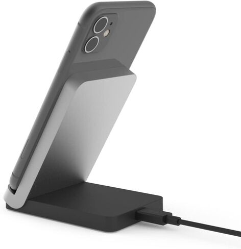 لوحة شحن لاسلكية سريعة PureGear 10W مع مسند، حامل شحن لاسلكي معتمد من Qi لأجهزة iPhone 11، 11 Pro، 11 Pro Max، SE،Xs Max، XR،XS، Galaxy S22، S21، S20، S10، S9 والمزيد من الأجهزة التي تدعم Qi in Kuwait