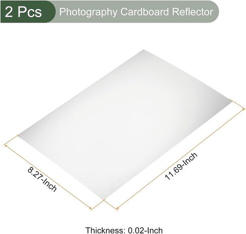 YOKIVE 2Pcs Photography Cardboard Reflector, Light Board Diffuser Background | for Product Studio Photo Shooting (Black, 12"x8") in Kuwait