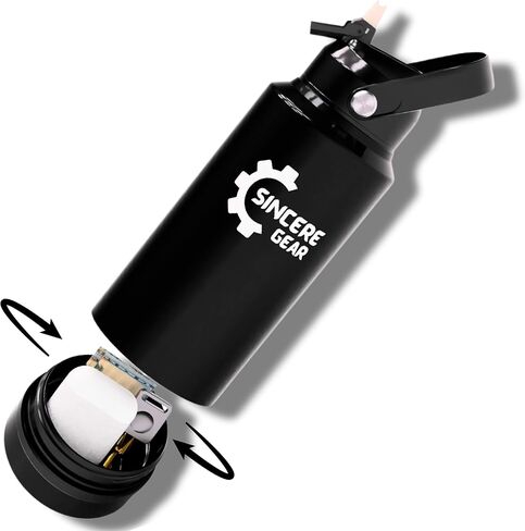 Water Bottle with Storage Compartment - Diversion Safe Water Bottle & Snack Container - Dog Water Bottle - HydraNest Insulated 28 Oz Water Bottle with 6 Oz Secret Compartment in Kuwait