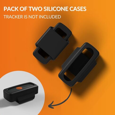 Silicone Case for Dogs - Weenect XS (Accessory) | Standard Size - 2 Pack (Black) in Kuwait