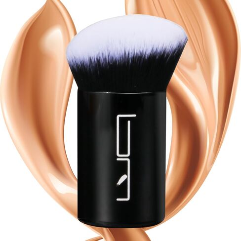 Brush Master Makeup Brush Retractable Kabuki Brush Travel Powder Brush for Foundation, Blush, Bronzer, Concealer, Portable Brush Cover (Blue Foundation Brush) in Kuwait