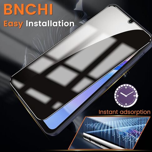 BNCHI [عبوة من 3+3 واقي شاشة للخصوصية لهاتف Samsung Galaxy A15 5G مع 3 قطع من واقي عدسة الكاميرا، فيلم زجاجي مقوى مضاد للتجسس، صلابة 9H، مضاد للخدش، حساس للمس in Saudi Arabia