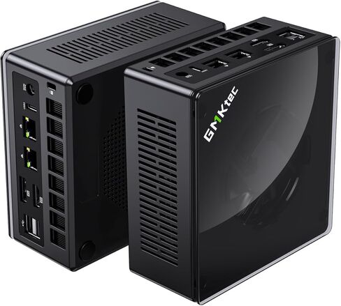 GMKtec Gaming PC Oculink Mini Computers AMD Ryzen 7 8845HS 32GB DDR5 2TB PCIe 4.0 SSD Windows 11 Pro Desktop Computers Dual NIC LAN 2.5G, WiFi 6, USB3.2, USB-C 4.0, BT5.2, DP, HDMI, Dual Fan in Saudi Arabia