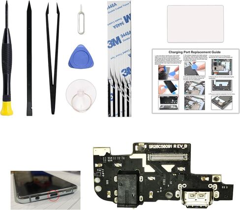 Charging Port Replacement Kit Compatible with Moto G Stylus 2020, XT2043, XT2043-4, XT2043-5, XT2043-7 Dock Board USB-C Connector, with Instruction Manual, Toolkit in Saudi Arabia