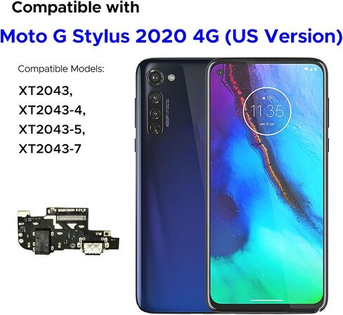 Charging Port Replacement Kit Compatible with Moto G Stylus 2020, XT2043, XT2043-4, XT2043-5, XT2043-7 Dock Board USB-C Connector, with Instruction Manual, Toolkit in Saudi Arabia