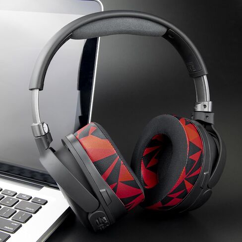 SOULWIT Cooling-Gel Replacement Earpads for Audeze Penrose/Penrose X/Mobius, Ear Pads for HyperX Cloud Orbit/Orbit S Headphones, Cushions with Durable Ice Silk Fabric, Noise Isolation Foam-Black in Saudi Arabia