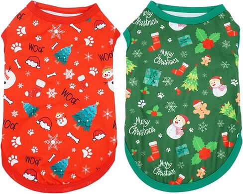 Easter Dog Shirts for XS Small Dog Girl Boy Male Female Cat Doggie Puppy Sleeveless Tank Top Tee Vest T Shirts Outfit Pack 2 in Kuwait