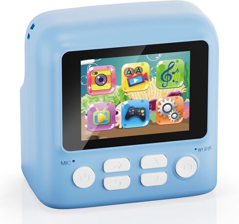 Contixo Kids Camera Instant Print - 1080P Kids Instant Cameras That Print Photos, 2.4 Inch Screen Selfie Digital Camera 12MP with Print Paper, Portable Camera Toy, Fun Present for Girls Boys Blue in Kuwait
