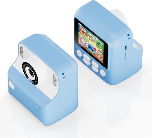 Contixo Kids Camera Instant Print - 1080P Kids Instant Cameras That Print Photos, 2.4 Inch Screen Selfie Digital Camera 12MP with Print Paper, Portable Camera Toy, Fun Present for Girls Boys Blue in Kuwait