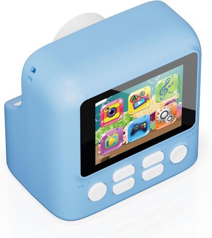Contixo Kids Camera Instant Print - 1080P Kids Instant Cameras That Print Photos, 2.4 Inch Screen Selfie Digital Camera 12MP with Print Paper, Portable Camera Toy, Fun Present for Girls Boys Blue in Kuwait