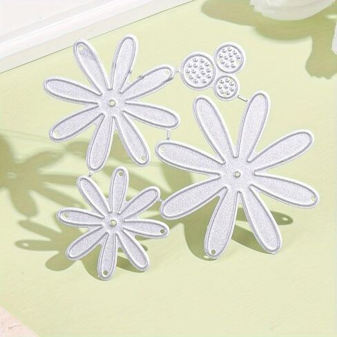 Flower&Leave Metal Cutting Die for Scrapbooking - Durable, Cut Stencils for DIY Scrapbook Photo Album Decorative Paper Card, Card Making Supplies, Embossing, Stencils & Crafting Die Cut in Saudi Arabia
