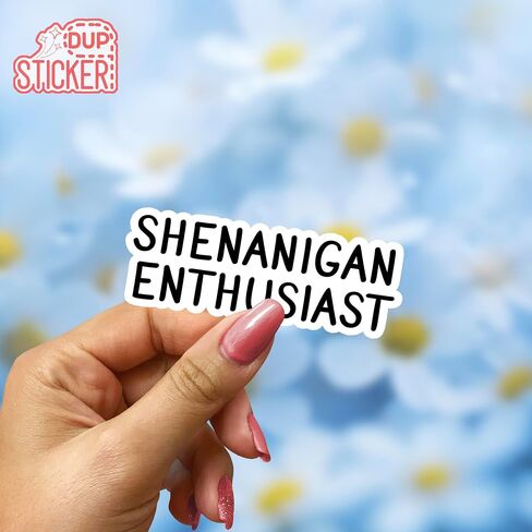 (3 قطع) ملصق Shenanigan المتحمسين مضحك ساخر 3 بوصات من الفينيل مقطوع بالقالب مقاوم للماء لجهاز الكمبيوتر المحمول زجاجة مياه جراب هاتف بهلوان Kindle قبعة صلبة اقتباس هدايا 3 بوصات in Kuwait